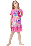 Night Glow Rainbow Power Rose Pink Frock 9698