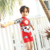 ISD Paw Patrol Face Red Jump  SwimSuit With Cap 9724