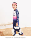 ISD Multi Shapes Navy Blue Swimsuit with Cap 9738