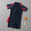 Red Dino Navy Blue Jump Swimsuit 9734