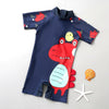 Red Dino Navy Blue Jump Swimsuit 9734