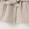 CN Collar Style Dark Beige Warm Dress Coat With Belt 10548