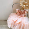 CN Back Bow Flore Bottom Fancy Pink Frock 10730