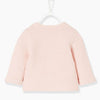 FF Thick Knit Neckless Soft Pink Cardigan 7838