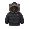 Jing Ping MTXXTZ Warm Full Sherpa Bear Black Double Sided Hooded Puffer Jacket 7652
