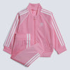 AD 3 Stripes Rose Pink Mock Neck Zipper Tracksuit 9917