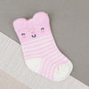 In Extenso Pink Heart & Lines 3 Pairs Baby Socks  10288