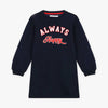 MPX Always Happy Embroidered Fleece Blue Sweatshirt 9887