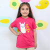 B.X Prob-llama Printed Dark Pink Tshirt 5092