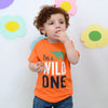 B.X I Am Wild One Printed Orange Tshirt 5088