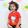 B.X Glitter Hello Kitty Red Tshirt 5098