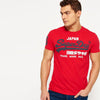 SD Japan Red With Blue and White Print Tee Shirt