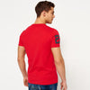 SD Japan Red With Blue and White Print Tee Shirt