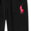 RL Big Pony Red Logo Black Trouser 9982