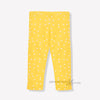 PLM White Dotted Yellow Capri Style Legging