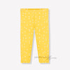 PLM White Dotted Yellow Capri Style Legging