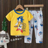 Sonic Hedgehog Yellow Shirt & Trouser Set 9671