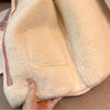 CN Tea Pink With Cream Inside Furr Front Style Warm Coat 10537
