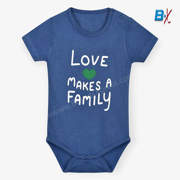 BX Love Makes A Family Cadet Blue Body Suit 9307