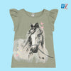 DOPO Embroidered Butterflies & Horse Mint Top 8957