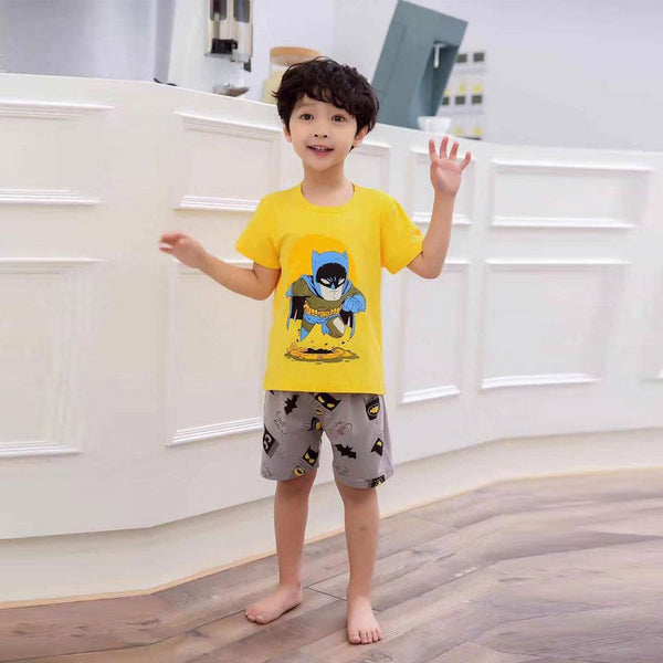 YK Batman Mango Yellow 2 Piece Shorts Set 4502