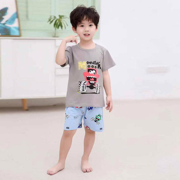 YK Monster Truck Grey 2 Piece Shorts Set 4497