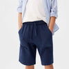 MNG Front Pocket Plain Navy Blue Shorts 8809