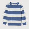 H Blue And White Stripes Sweater 7842