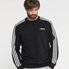 AD Shoulder Stripes Sports Black Sweatshirt 8251