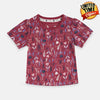 TU all Over Flower and Grass Print Mulberry Tshirt 1767