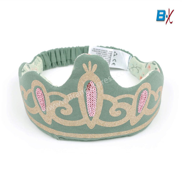 CA Glitter & Sequence Pistachio Crown Head Band 8989