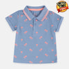 Bab Clb Palm Trees Cadet Blue Polo 1901