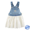 OSH Chicken Kari White Bottom Denim Blue Frock 9709