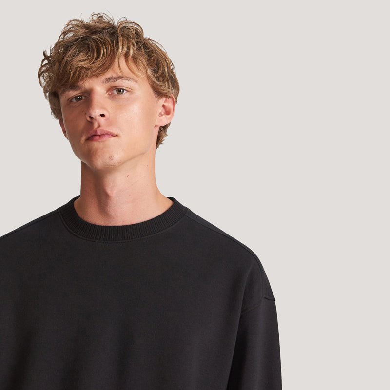 RSV Organic Cross Pocket Black Sweatshirt 606