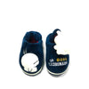 MS Aplic Bunny  Warm Navy Blue Elastic Grip Winter Slippers 8314