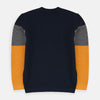 OKD Color Block Mustard Sweater 8272
