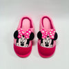 TG Aplic Pink Bow Minnie Mice Warm  Pink Winter Slippers 8317