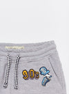 SFR 90's & SKATER Texture Grey Shorts 9046
