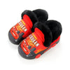Disney Lightning Mc Queen Print  Furr Black Warm Shoes 10627