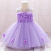 PP Floral Bokeh Front Purple Fancy Frock 11020