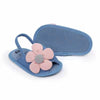 Magic Prewalker Pink Flower Denim Blue Soft Bottom Sandals 11066
