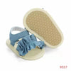 Magic Prewalker Denim Front Frill Style Blue Soft Bottom Sandal 11051
