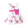Fancy frock white with Pink Flower C35