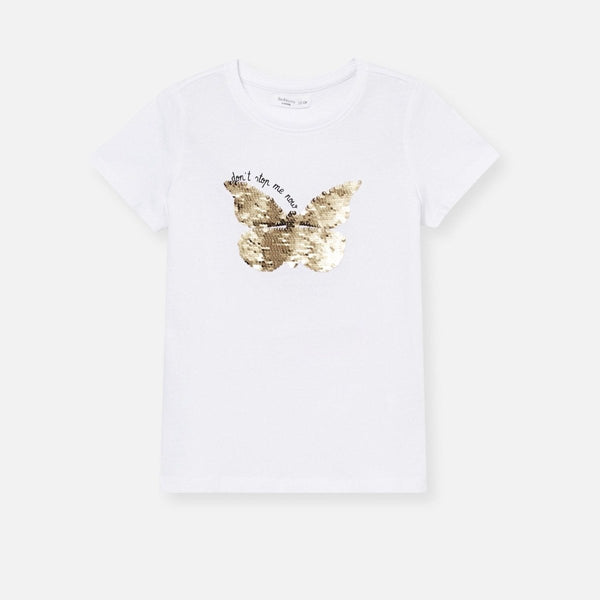 F&B Butterfly Sequence White Top 4716