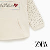 ZR I Love Nature Heart Applique Sweatshirt 741
