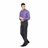 ARO Purple Solid Slim Fit Formal Shirt 8891