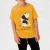 B.X Towards Adventure Panda Mango Yellow Tshirt 4839