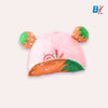 OK Embroidered Strawberry Peach Net Cap 9199