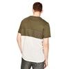 ZR Man Jacquard Texture Khaki T Shirt