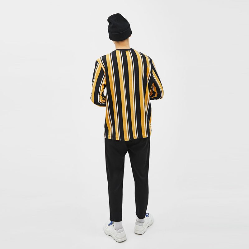 BRK Black Mustard Stripe Sweatshirt (Label Cut) 509